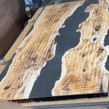 Large Resin Table Flattening